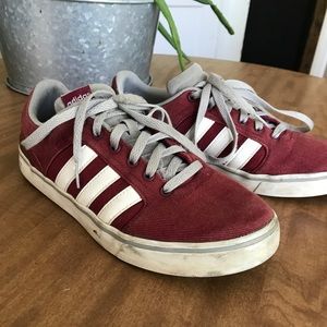 Vintage Red Adidas Sneakers